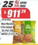 Supermercados Comodin King - mani maniking frito salado sin piel oferta