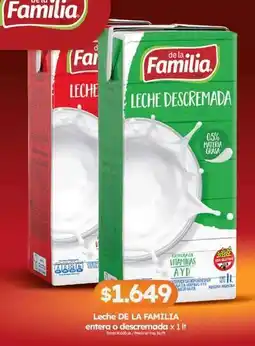 Cordiez La familia - leche entera o descremada oferta
