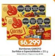 Cordiez Garoto - bombones surtidos o especialidades oferta