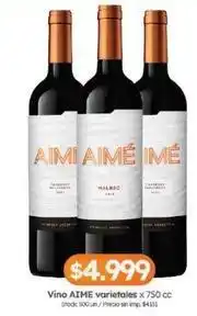 Cordiez Aimé - vino varietales oferta