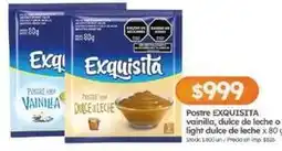 Cordiez Exquisita - postre vainilla, dulce de leche o light dulce de leche oferta
