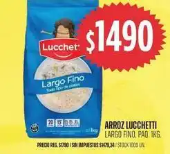 Lucchetti - arroz largo fino