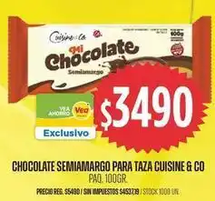 Supermercados Vea Cuisine - chocolate semiamargo para taza oferta