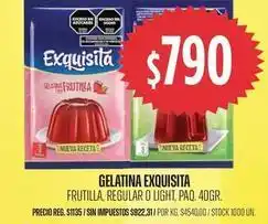 Supermercados Vea Exquisita - gelatina oferta