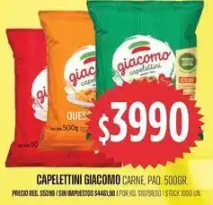 Supermercados Vea Giacomo - capellettini oferta