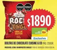 Supermercados Vea 1890 - bolitas de chocolate oferta