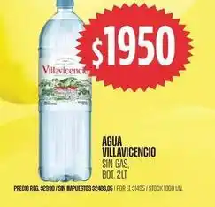 Supermercados Vea Villavicencio - agua sin gas oferta
