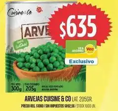 Supermercados Vea Cuisine - arvejas oferta