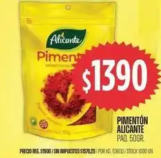 Supermercados Vea Alicante - pimentón seleccionado oferta