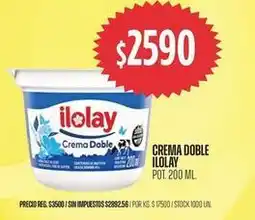 Supermercados Vea Ilolay - crema doble oferta