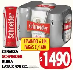 Supermercados Mariano Max Schneider cerveza rubia oferta
