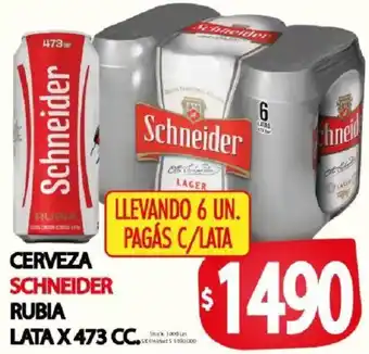Schneider cerveza rubia