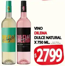 Supermercados Mariano Max Dilema vino dulce natural oferta