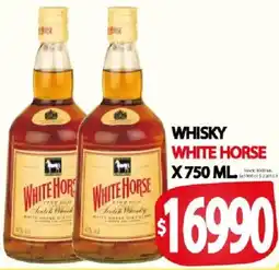 Supermercados Mariano Max White horse whisky oferta