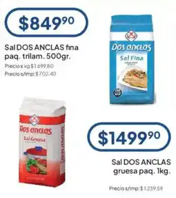 Hergo Dos anclas sal fina oferta