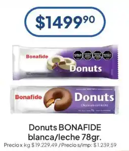 Hergo Bonafide donuts blanca/leche oferta