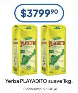Hergo Playadito yerba suave oferta