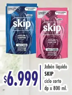 Supermercados Mariano Max Skip jabón líquido ciclo corto oferta