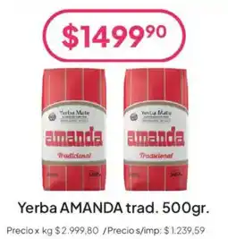 Hergo Amanda yerba mate tradicional oferta