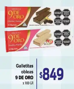 Supermercados Mariano Max Obleas 9 de oro oferta