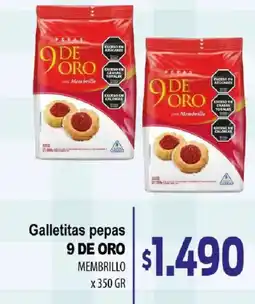 Supermercados Mariano Max Pepas galletitas 9 de oro membrillo oferta