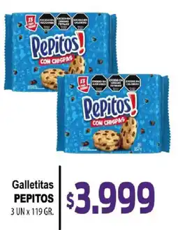 Supermercados Mariano Max Pepitos galletitas con chipas oferta