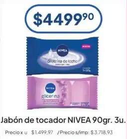 Hergo Nivea jabón de tocador oferta