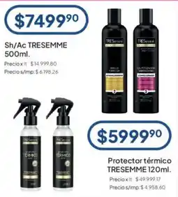 Hergo Tresemme sh/ac 500ml oferta