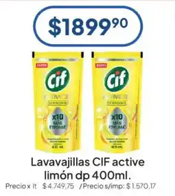 Hergo Cif lavavajillas active limón oferta