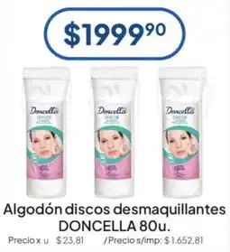 Hergo Doncella algodón discos desmaquillantes oferta
