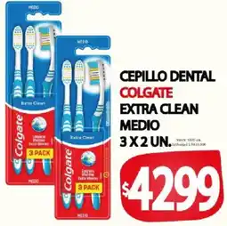 Supermercados Mariano Max Colgate cepillo dental extra clean medio oferta