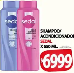 Supermercados Mariano Max Sedal shampoo/ acondicionador oferta