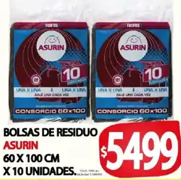 Supermercados Mariano Max Asurin bolsas de residuo oferta