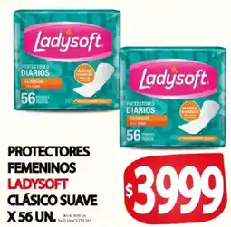 Supermercados Mariano Max Ladysoft protectores femeninos clásico suave oferta