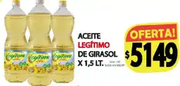 Supermercados Mariano Max Legítimo aceite de girasol oferta