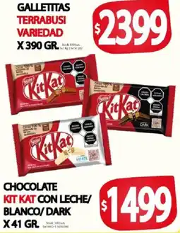 Supermercados Mariano Max Kit kat galletitas terrabusi variedad oferta