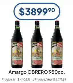 Hergo Amargo obrero oferta
