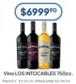 Hergo Los intocables vino oferta