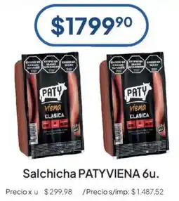 Hergo Paty salchicha viena clasica oferta