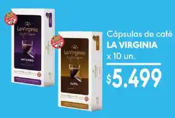 Supermercados Mariano Max La virginia cápsulas de café oferta