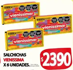 Supermercados Mariano Max Vienissima salchichas oferta