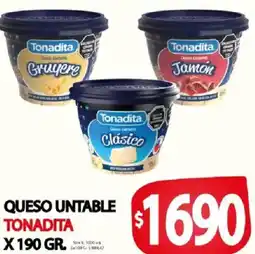 Supermercados Mariano Max Tonadita queso untable oferta