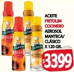 Supermercados Mariano Max Fritolim cocinero aerosol manteca/clásico oferta