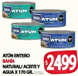 Supermercados Mariano Max Bahía atún entero natural/aceite y agua oferta