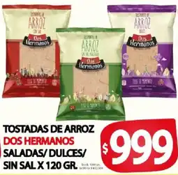 Supermercados Mariano Max Dos Hermanos tostadas de arroz oferta