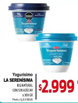 Supermercados Mariano Max La serenisima yogurisimo griego big natural oferta