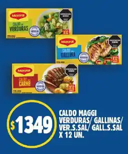 Supermercados Mariano Max Maggi caldo de verduras/ caldo de gallina/ caldo de carne oferta