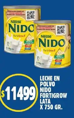 Supermercados Mariano Max Nido leche en polvo fortigrow oferta
