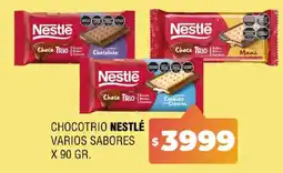 Supermercados Mariano Max Nestlé chocotrio varios sabores oferta