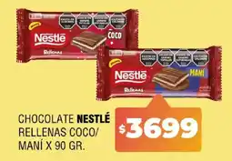 Supermercados Mariano Max Nestlé chocolate rellenas coco/maní oferta